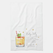 Linge De Cuisine Holly Jolly Boire Noël Recette (Vertical)