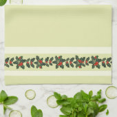 Linge De Cuisine Holly pour Noël (Plié)