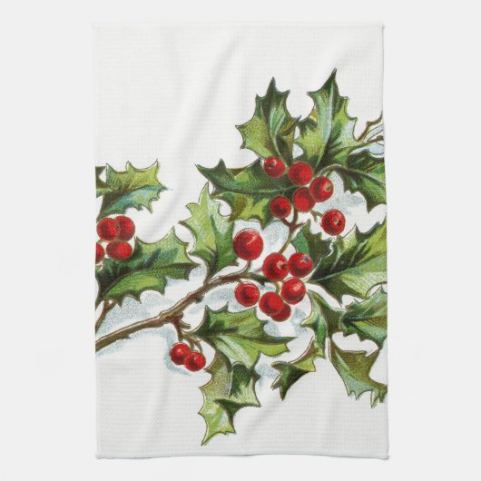 Linge De Cuisine HollyBerries 001 (Vertical)