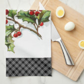 Linge De Cuisine HollyBerries 002 (Quart Plié)