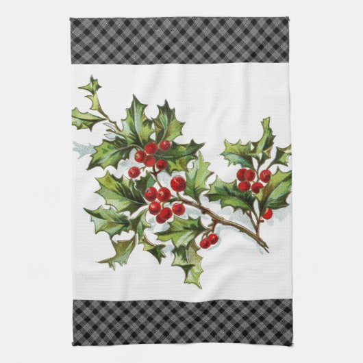 Linge De Cuisine HollyBerries 002 (Vertical)