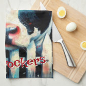 Linge De Cuisine Holstein Picket Picket Fence Red Roses Personnalis (Quart Plié)