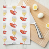 Linge De Cuisine Homard et vin (Quart Plié)