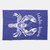 Linge De Cuisine Homard-Hawaiien-Pêcheur-Coeur Bleu (Horizontal)