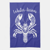 Linge De Cuisine Homard-Hawaiien-Pêcheur-Coeur Bleu (Vertical)