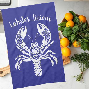Linge De Cuisine Homard-Hawaiien-Pêcheur-Coeur Bleu