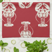 Linge De Cuisine Homard imprimé (Plié)