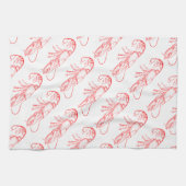 Linge De Cuisine homard rouge vintage (Horizontal)