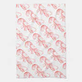 Linge De Cuisine homard rouge vintage (Vertical)
