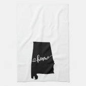 Linge De Cuisine Home State Outline Heart Alabama (Vertical)