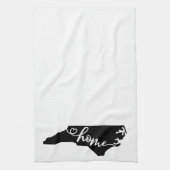 Linge De Cuisine Home State Outline Heart Caroline du Nord (Vertical)