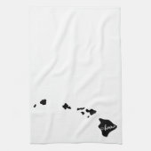 Linge De Cuisine Home State Outline Heart Hawaii (Vertical)