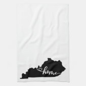 Linge De Cuisine Home State Outline Heart Kentucky Kitchen Towne (Vertical)