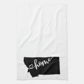 Linge De Cuisine Home State Outline Heart Montana (Vertical)