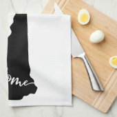 Linge De Cuisine Home State Outline Heart New Hampshire (Quart Plié)