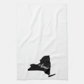 Linge De Cuisine Home State Outline Heart New York (Vertical)