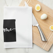 Linge De Cuisine Home State Outline Heart Nouveau-Mexique (Quart Plié)