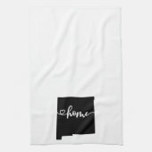 Linge De Cuisine Home State Outline Heart Nouveau-Mexique (Vertical)