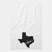 Linge De Cuisine Home State Outline Heart Texas (Vertical)