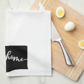 Linge De Cuisine Home State Outline Heart Washington (Quart Plié)