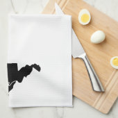 Linge De Cuisine Home State Outline Heart West Virginia (Quart Plié)