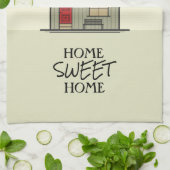 Linge De Cuisine Home Sweet Home Citation Cute House (Plié)