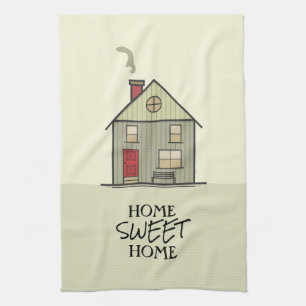 Linge De Cuisine Home Sweet Home Citation Cute House