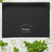 Linge De Cuisine Homemade With Love Custom Name Kitchen Black (Plié)
