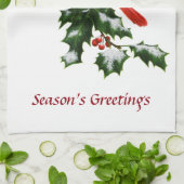 Linge De Cuisine Homme Cardinal du Nord et Holly (Plié)