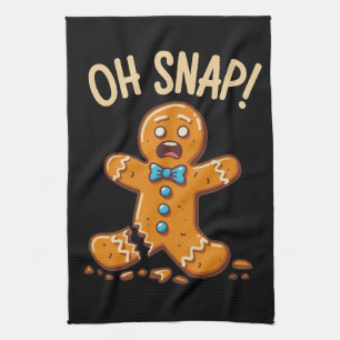 Linge De Cuisine Homme en pain d'épices Oh Snap Biscuit de Noël Cui