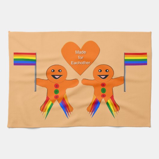 Linge De Cuisine Hommes gays Noël Gingpain Couple (Horizontal)