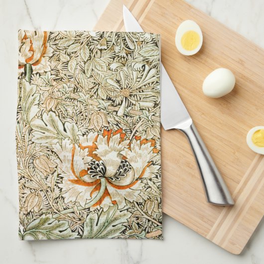 Linge De Cuisine Honeysuckle, William Morris (Quart Plié)