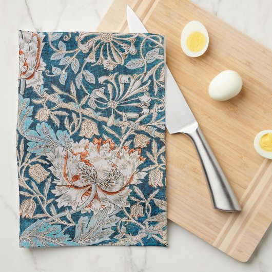 Linge De Cuisine Honeysuckle, William Morris (Quart Plié)