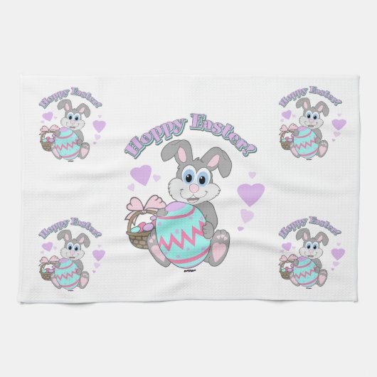 Linge De Cuisine Hoppy Easter ! Bunny Easter (Horizontal)