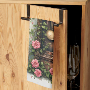 Linge De Cuisine Horloge à pendule Ivy Rose vintage