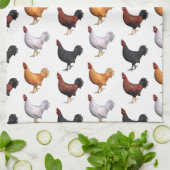 Linge De Cuisine Horloge Des Coqs (Plié)