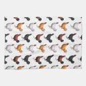 Linge De Cuisine Horloge Des Coqs (Horizontal)