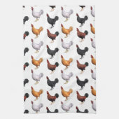 Linge De Cuisine Horloge Des Coqs (Vertical)