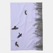 Linge De Cuisine Horloge des ravens (Vertical)