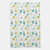 Linge De Cuisine Horloges de Dandelion du milieu du siècle Jaune et (Vertical)