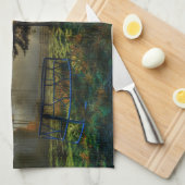 Linge De Cuisine Horse Ranch Sunrise Nature Photo (Quart Plié)