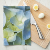 Linge De Cuisine Hortensia bleu (Quart Plié)