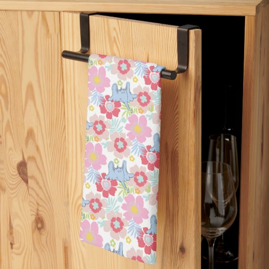 Linge De Cuisine Horton Entend Un Qui | Motif à fleurs Pastel (Pliage en tiers)