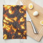 Linge De Cuisine Hot lava (Quart Plié)