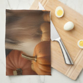 Linge De Cuisine hound afghan Chiot Automne Citrouille de plaisir (Quart Plié)