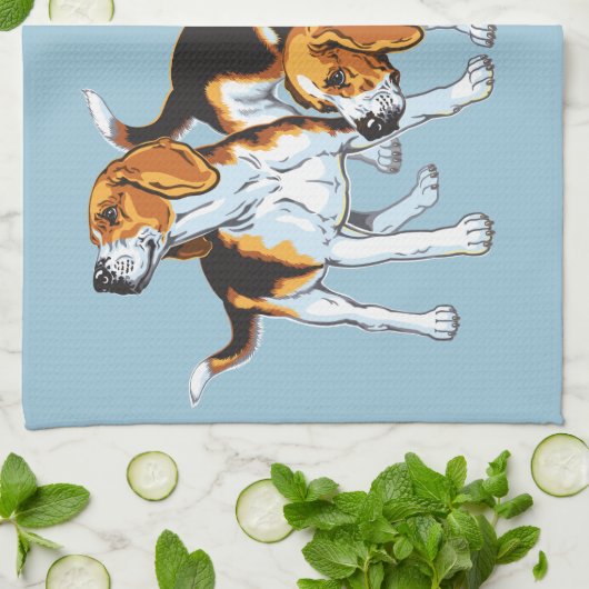 Linge De Cuisine Hound beagle (Plié)