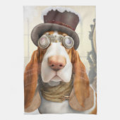 Linge De Cuisine Hound Steampunk Basset (Vertical)
