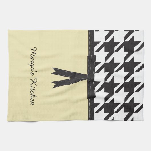 Linge De Cuisine Houndstooth moderne (Horizontal)