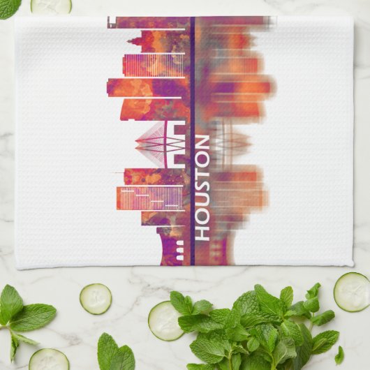 Linge De Cuisine Houston Texas Skyline (Plié)