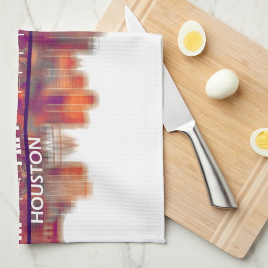 Linge De Cuisine Houston Texas Skyline (Quart Plié)